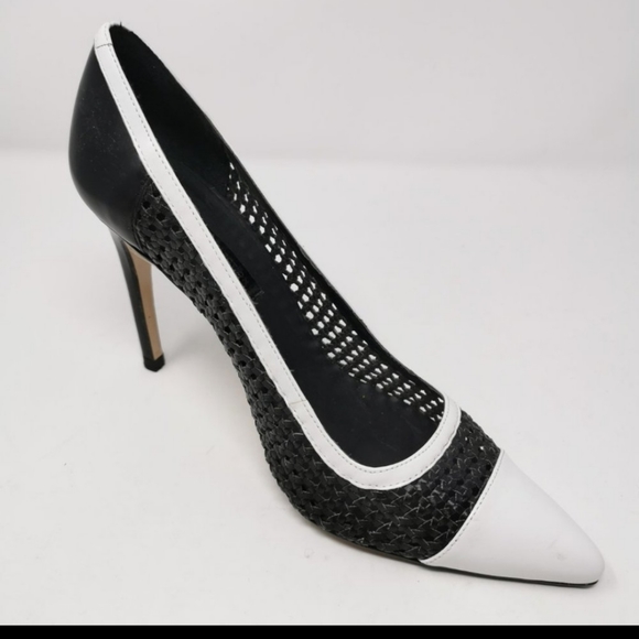 Zara braided two tones court shoes (2212) - Picture 4 of 10